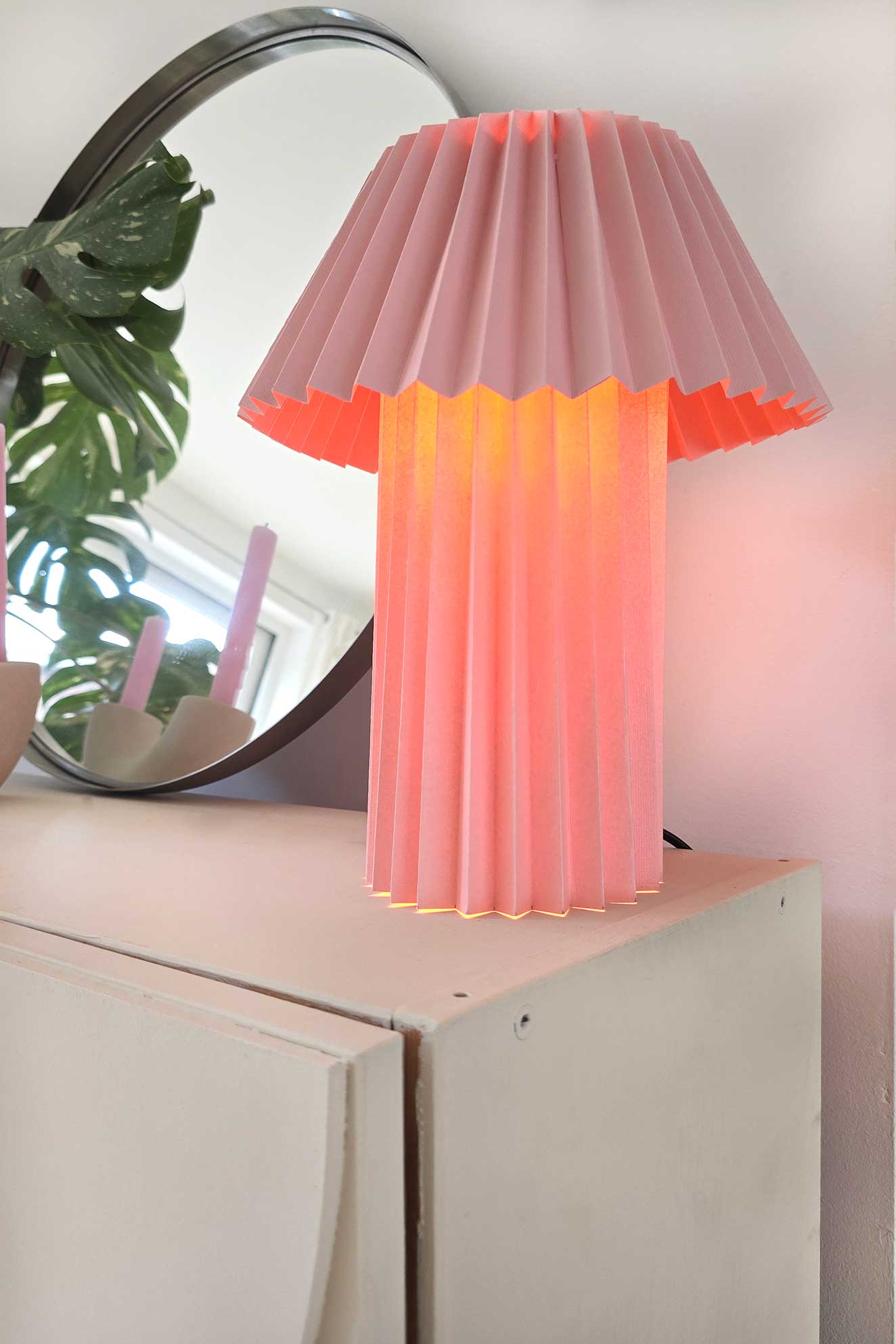 Lampe papier pliage